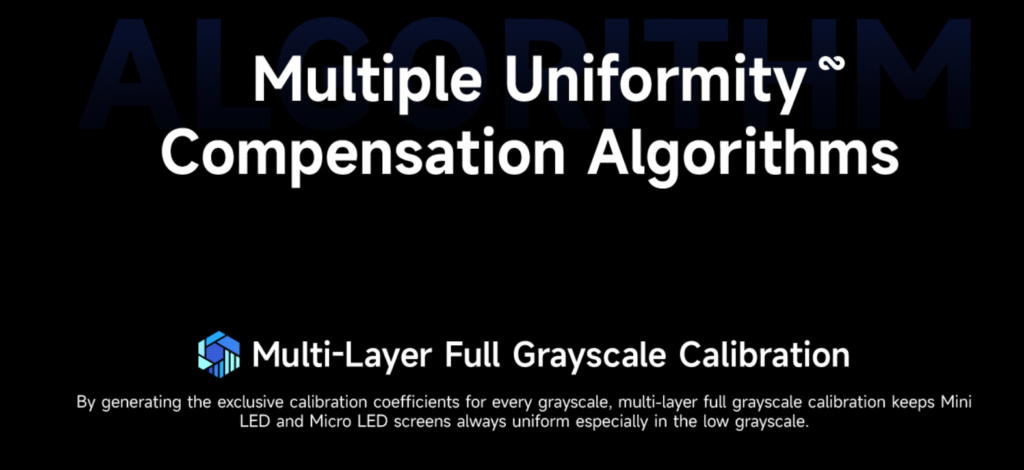 12 multiple uniformity compensation algorithms