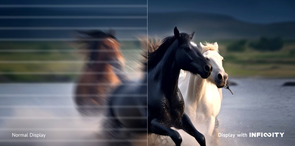 9 refresh rate normal vs infinity