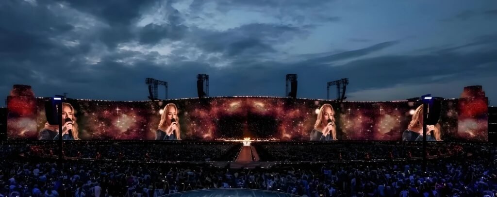 adele munich concert led display