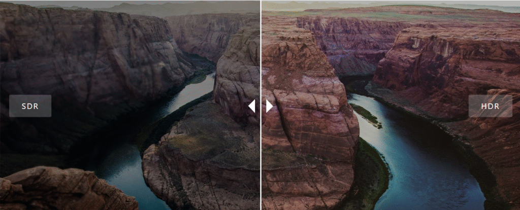 soarlume sdr vs hdr image effect